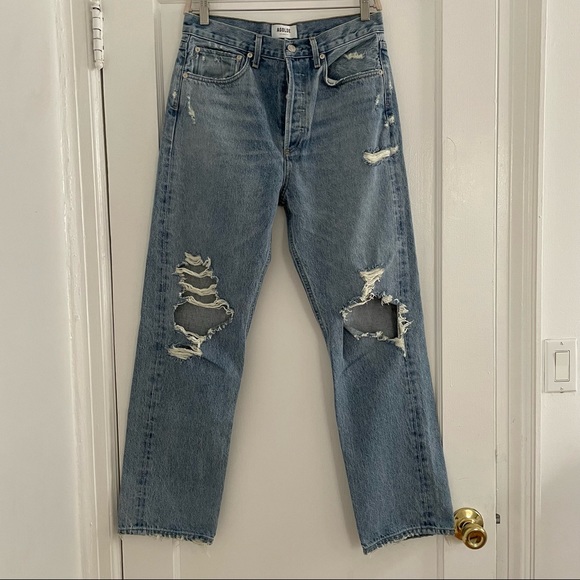 AGOLDE 90s Mid Rise Loose Fit sz 27 in Fall Out - Picture 10 of 15